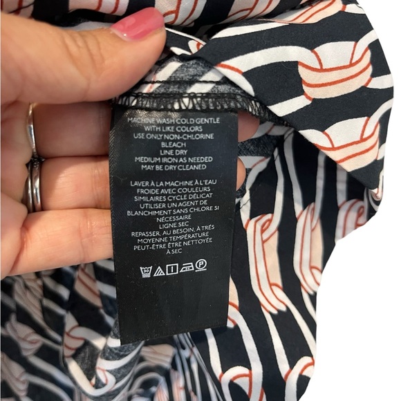 NWT Anthropologie Somerset Mini Dress Size Small  Petite Chain Link Pattern - Picture 13 of 15